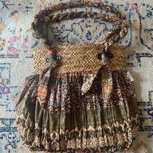 Sun N Sand Boho Woven Tote Bag